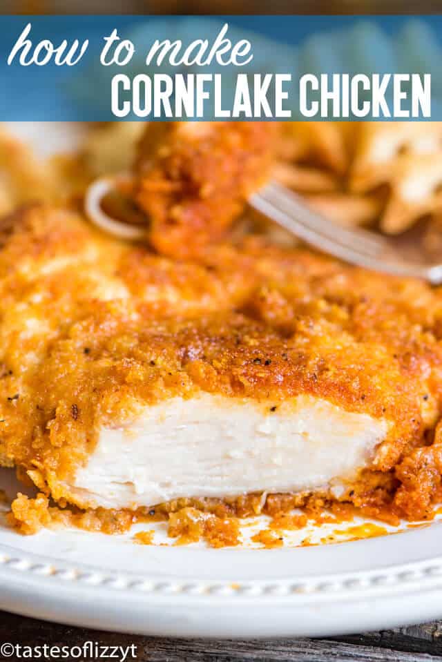 cornflake chicken recipe title image