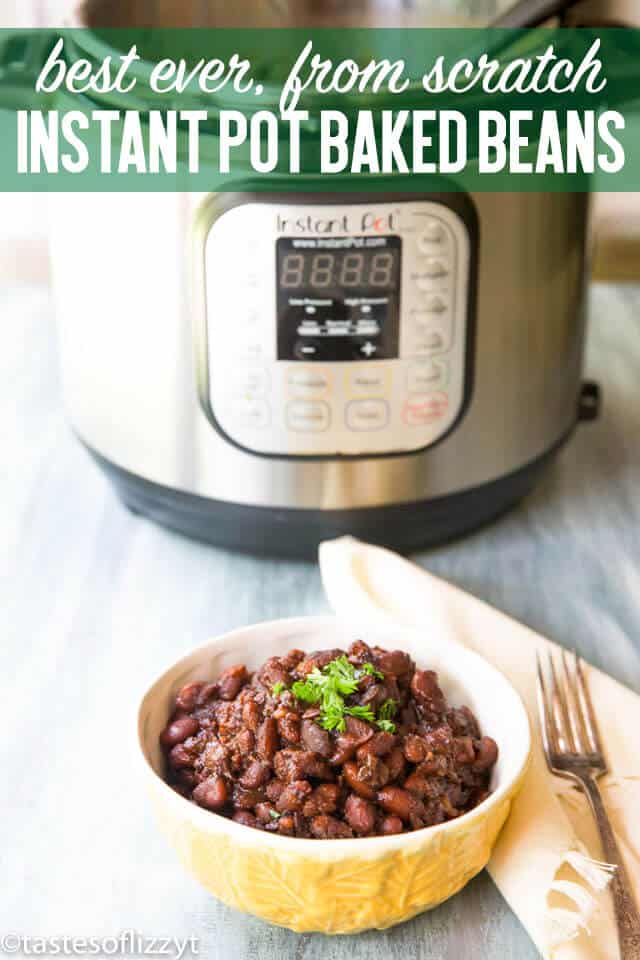 baked beans with instant pot title image