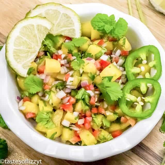 salsa with fresh mangoes