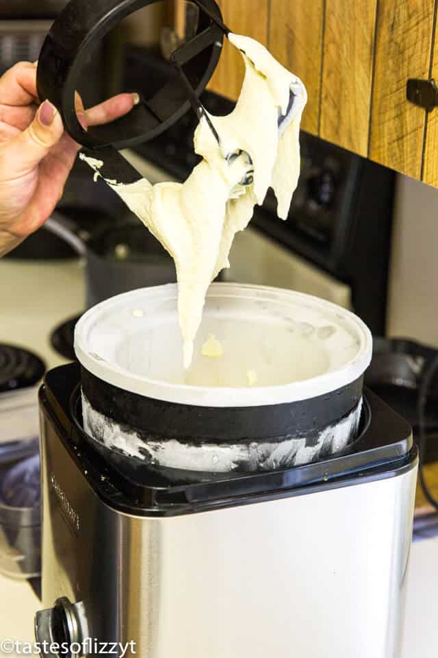 frozen custard in ice cream maker