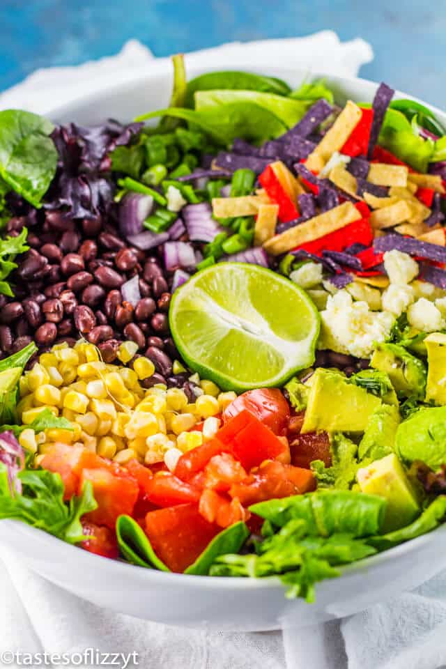 Guacamole Taco Salad Bowls - Jazzy Vegetarian - Vegan and Delicious!