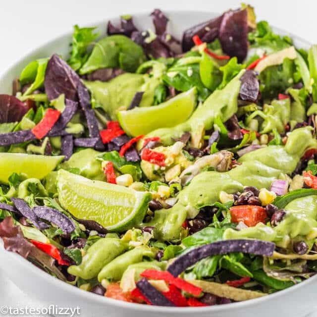 bowl of vegetarian taco salad