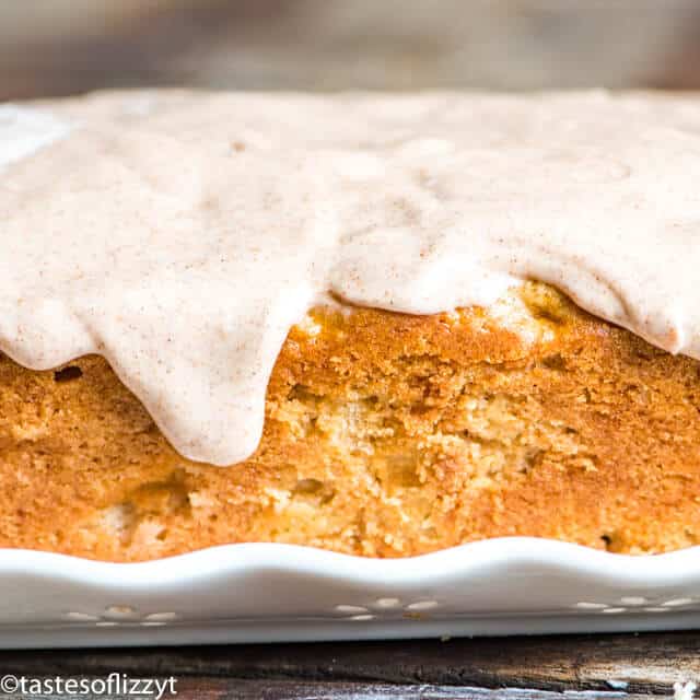 A close up of a loaf of bread with glaze