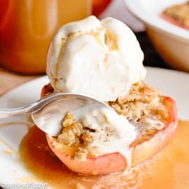 Apple Crumble Baked Apples