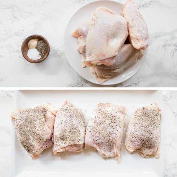 seasoned chicken thighs