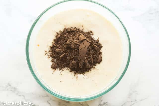 add cocoa powder to waffle batter