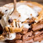 waffles with cocoa powder