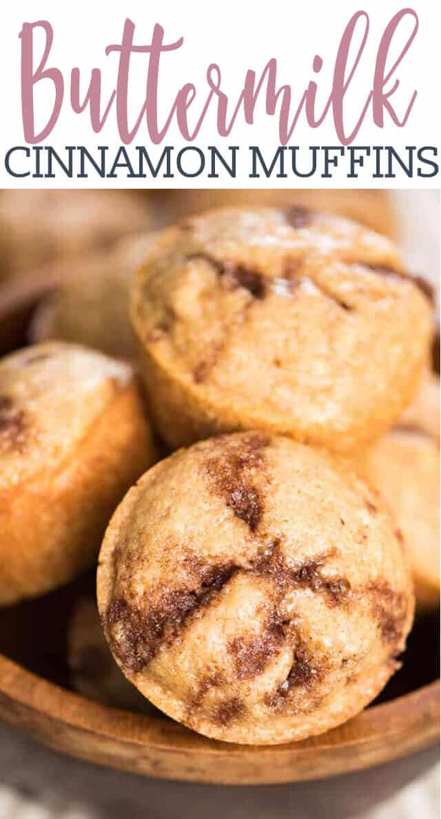 A bowl of cinnamon muffins