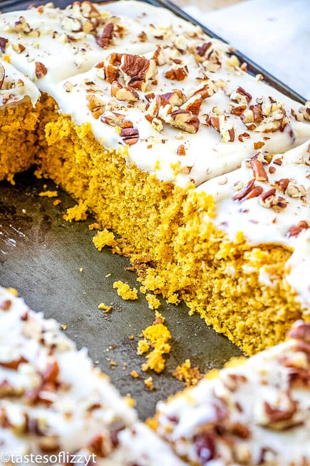 Easy pumpkin sheet cake
