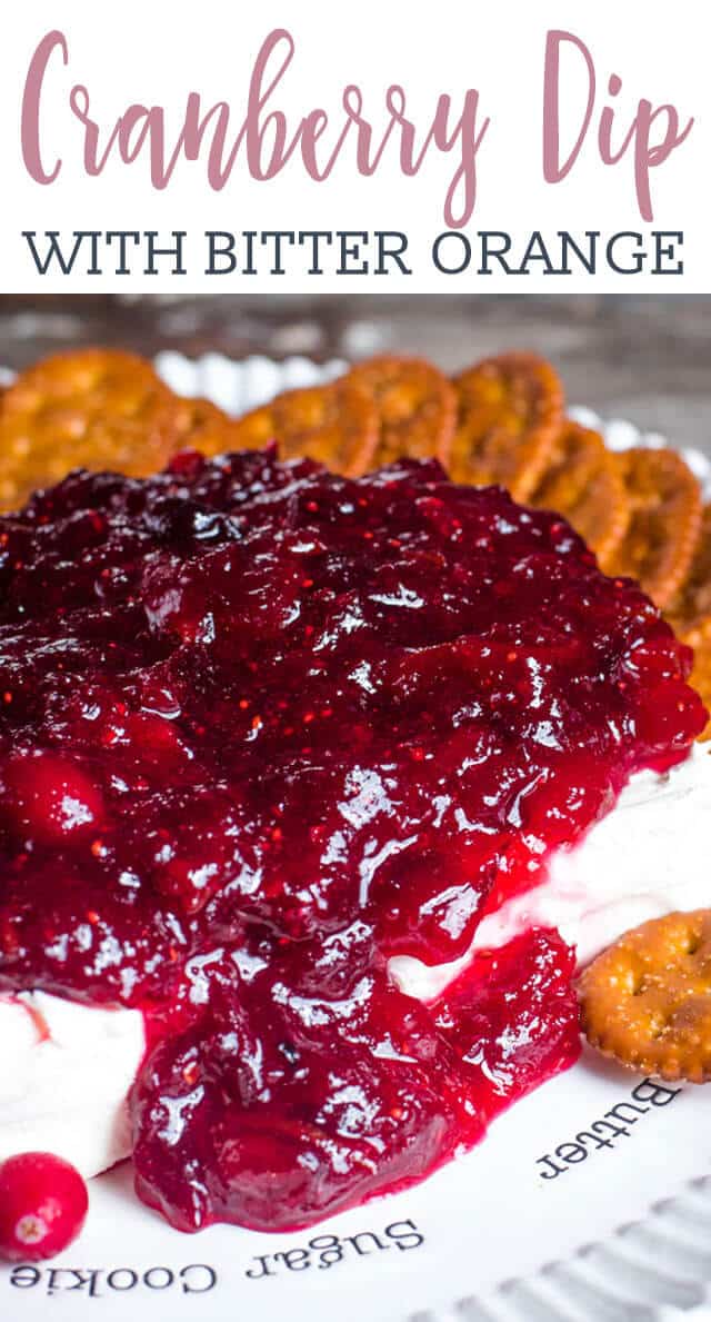 cranberry cream cheese dip title image