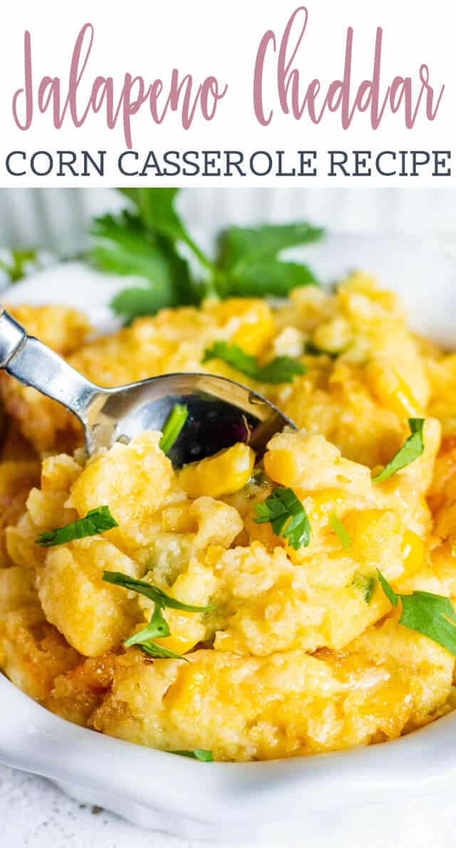 close up of corn casserole title image