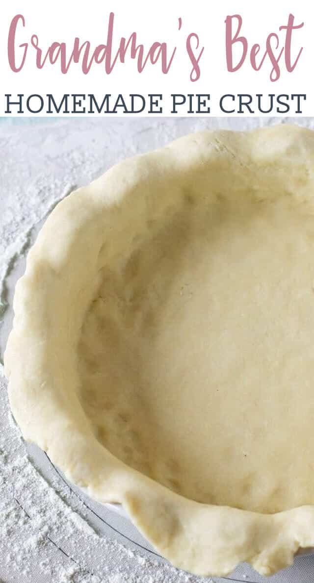 Learn how to make a pie crust the way Grandma did. Grandma's Pie Crust is buttery, flaky, and takes just a few minutes to make. It's our long-time family favorite! via @tastesoflizzyt