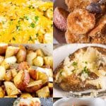 Learn about common types of potatoes and get our best potato recipes! Baked potato recipes, potato main dish recipes, potato side dishes, crispy roasted potatoes and even more tasty potato recipe ideas!