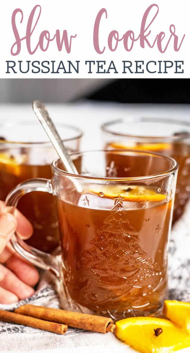 Russian Tea Recipe {Slow Cooker Hot Drink} | Tastes of Lizzy T