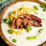 Stovetop Creamy Potato Soup with Bacon