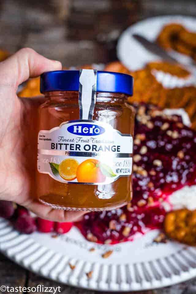 A close up of bitter orange jelly