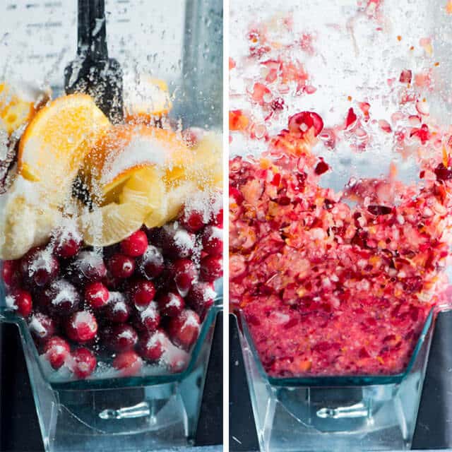 how to make cranberry relish in a blender