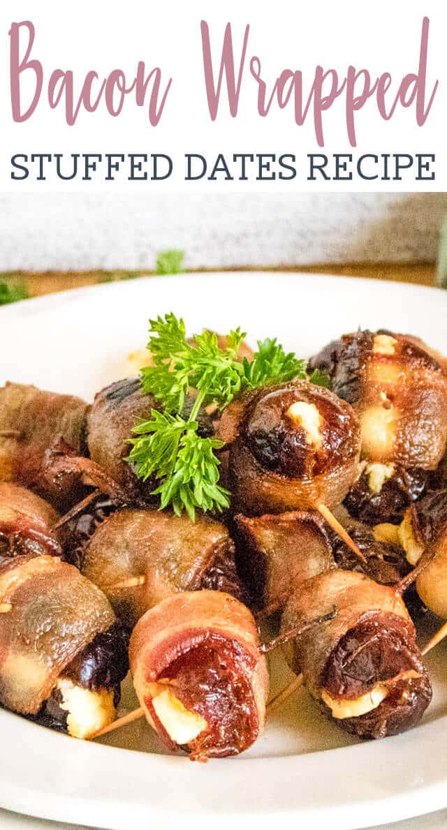 plate of bacon wrapped dates