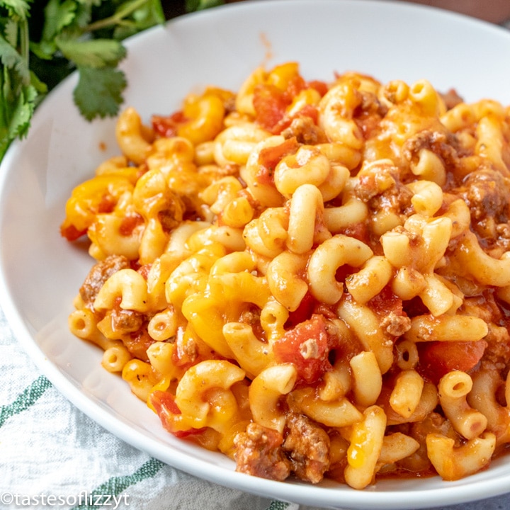 bowl of American Goulash