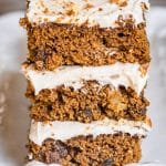 molasses fruit bars with cream cheese frosting