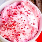 candy cane cheesecake dip