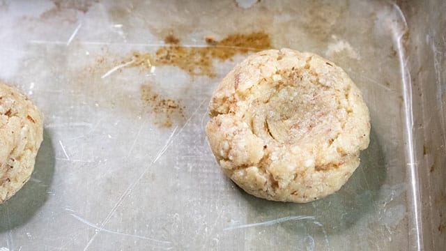 unfilled thumbprint cookie