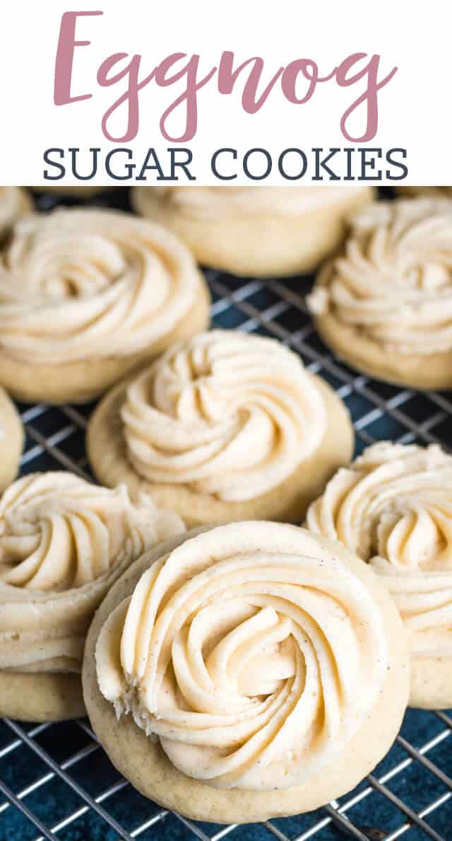 titled photo (and shown) Eggnog Sugar Cookies