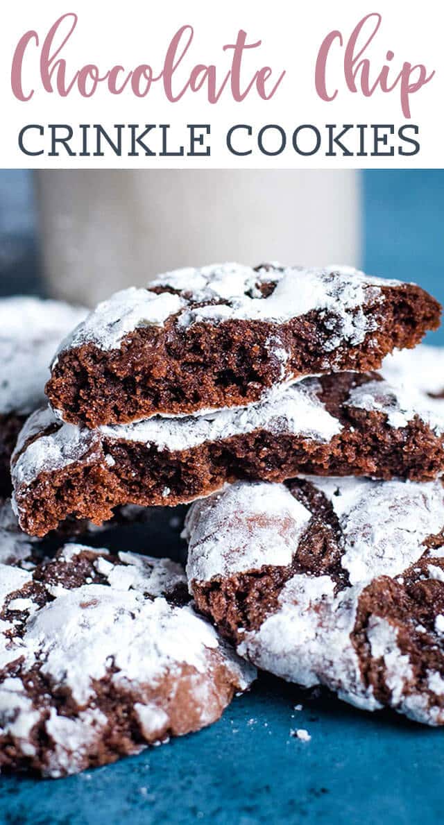 chocolate chip crinkle cookies