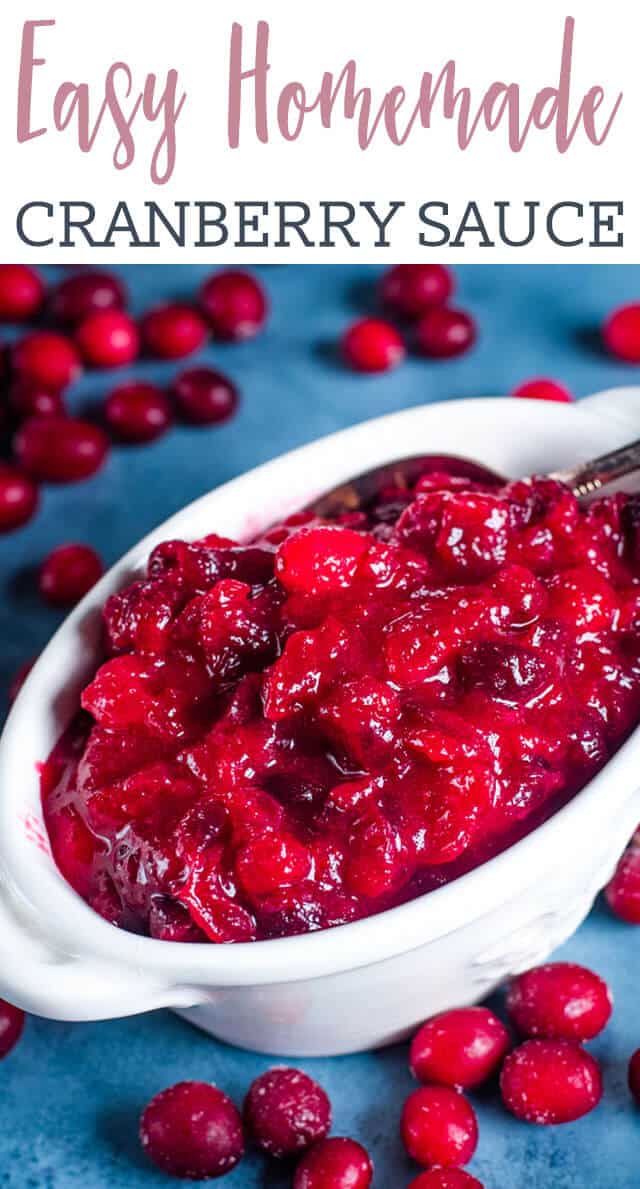 close up of cranberry sauce in a bowl