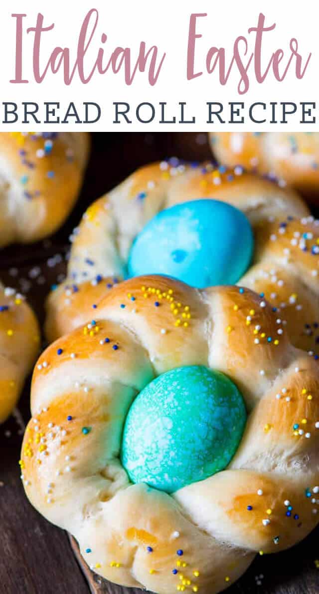 braided bread with an easter egg on top