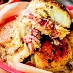 Reuben Sliders with corned beef