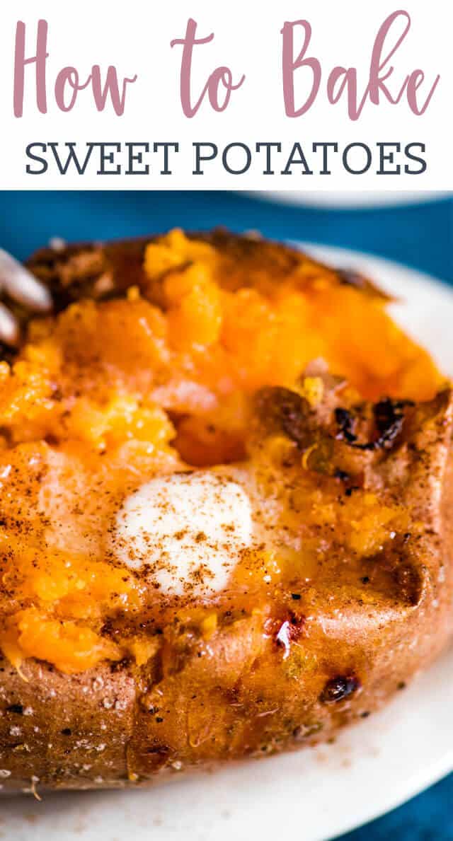 A close up of food on a plate, with Sweet potato and butter