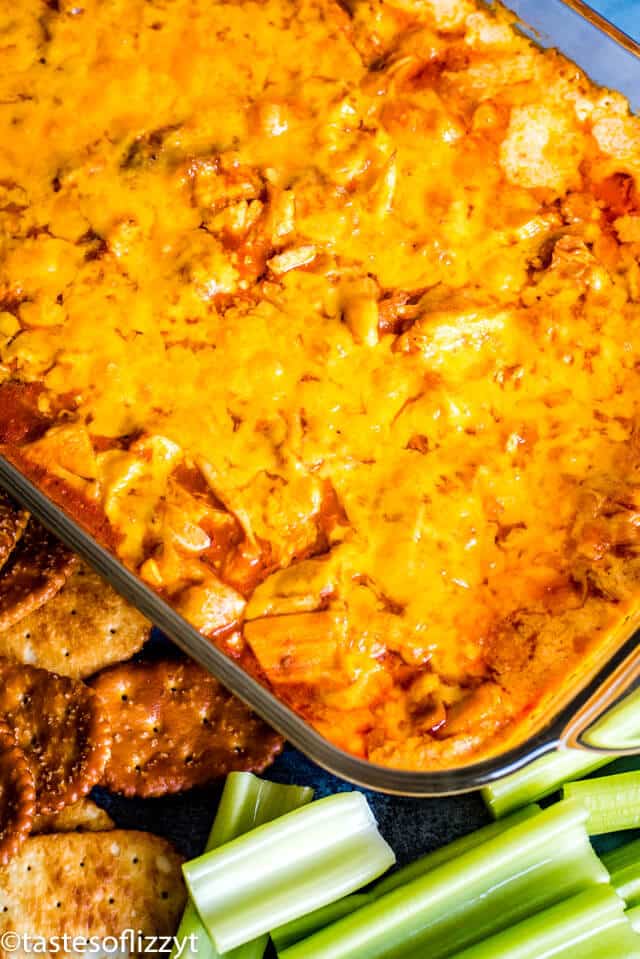 buffalo chicken dip in casserole