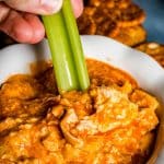 buffalo chicken dip with celery