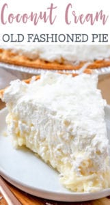 Coconut Cream Pie Recipe {Easy Custard Base Cream PIe}