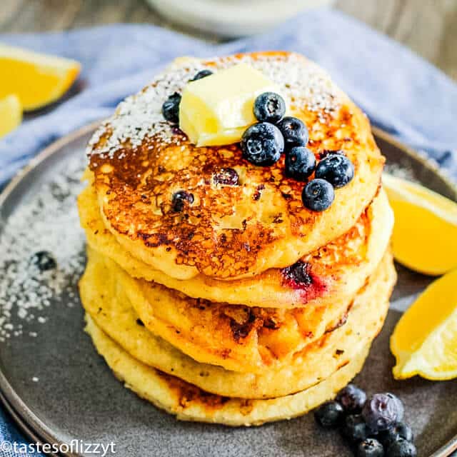 Cottage Cheese Pancakes With Blueberries Homemade Pancake Recipe