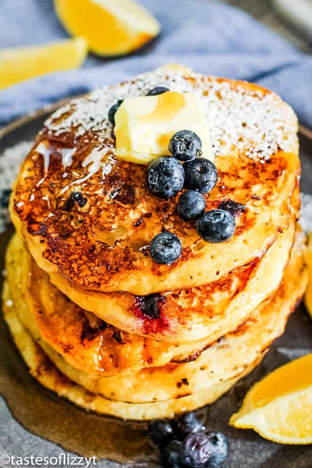 Cottage Cheese Pancakes With Blueberries Homemade Pancake Recipe