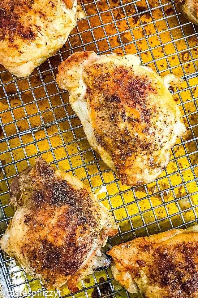 Baked Chicken Thighs Recipe How to Make Crispy Skinned Chicken