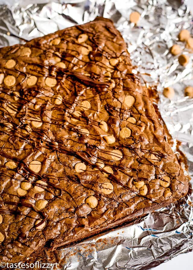 batch of chewy espresso peanut butter brownies