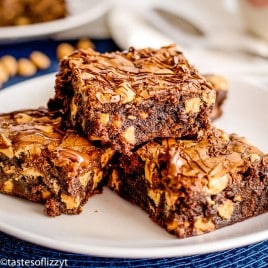 Espresso Brownies Recipe with peanut butter chips