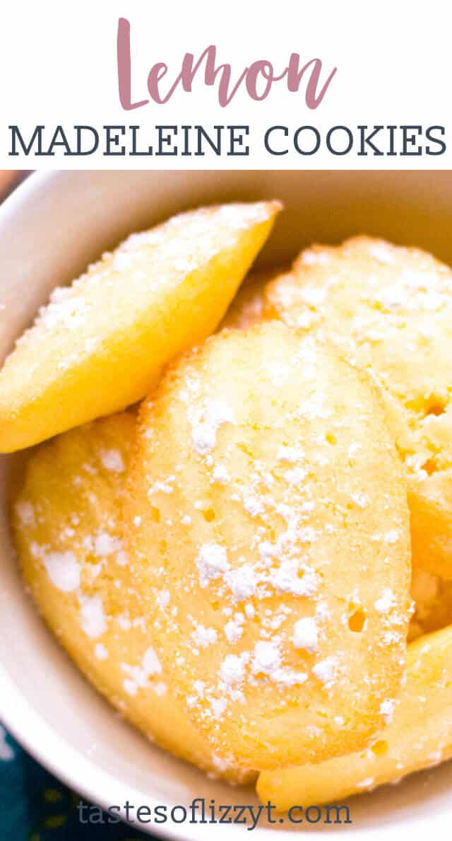 titled image (and shown) Lemon Madeleine Cookies