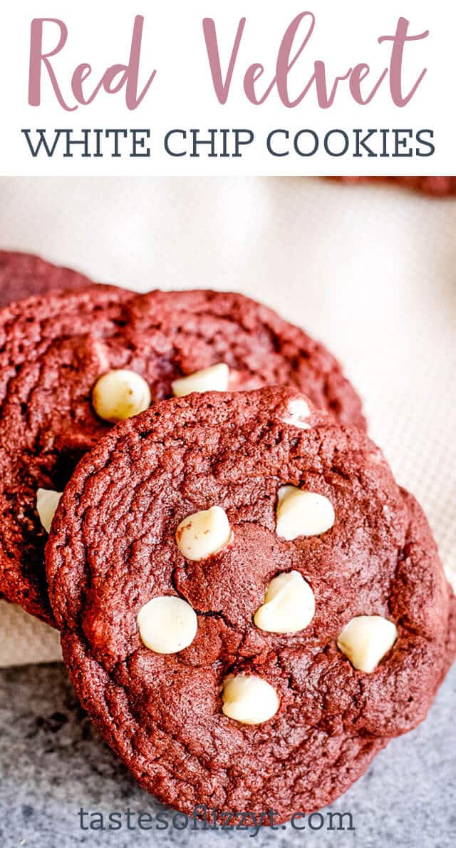 red velvet white chip cookies
