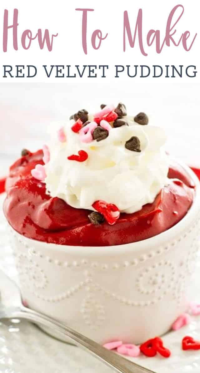 This isn't your everyday boxed pudding mix. Rich, smooth, homemade red velvet pudding is a new twist on traditional dessert. 