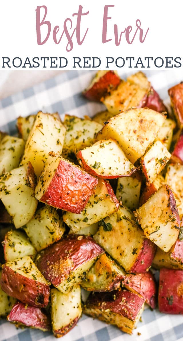 titled image (and shown): Best Ever Roasted Red Potatoes