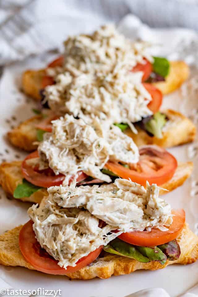 Chicken Salad with tomato and lettuce