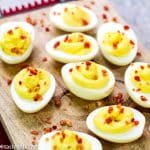 deviled eggs with bacon bits