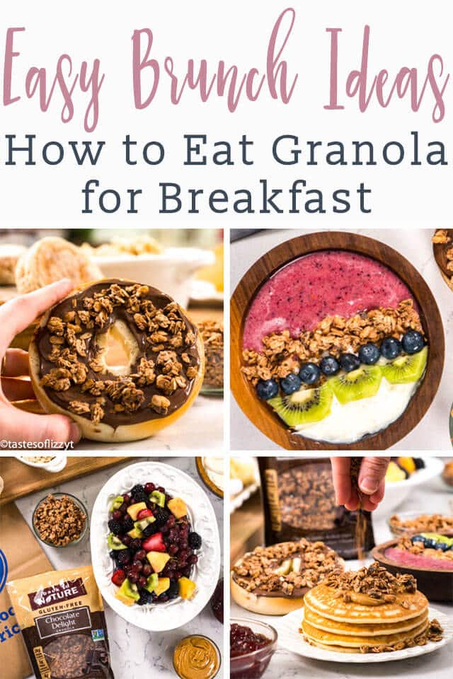 A bunch of different types of food on a plate, with Granola title image