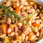 Ham and Bean Soup with ham bone broth