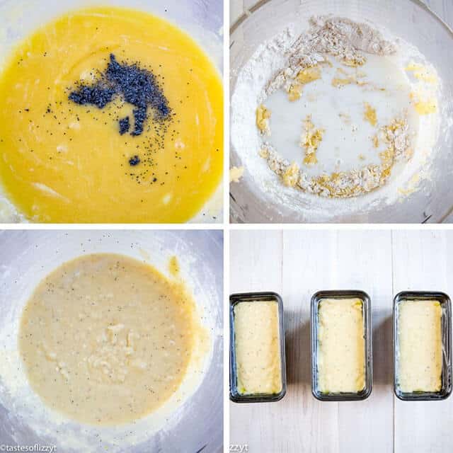 step by step photos for a lemon poppy seed bread recipe