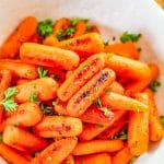 roasted carrots in a bowl